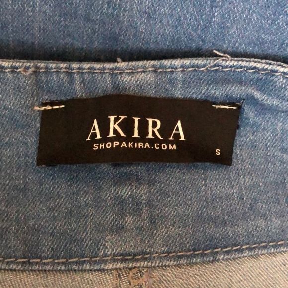 Akira The Zone I’m In High Waist Flared Jeans missing belt size Small - Picture 7 of 11